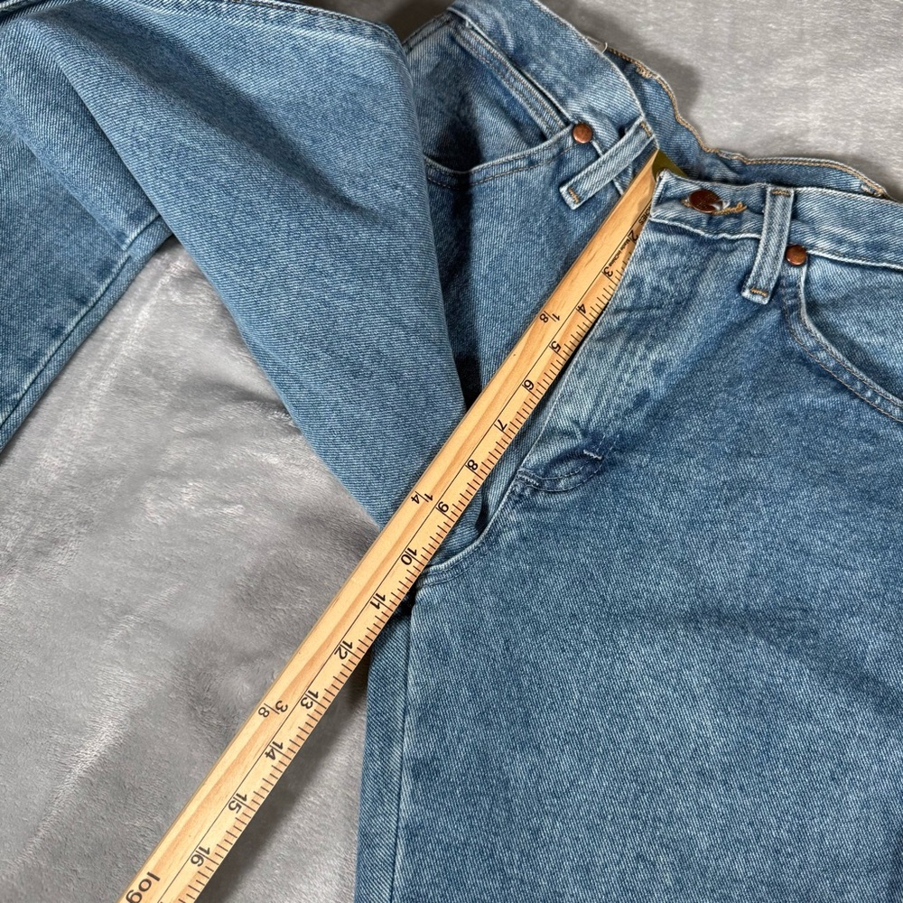 Wrangler Cowboy Cut Slim Jeans Mens 28x30 Light Wash A102 NEW - Picture 11 of 11